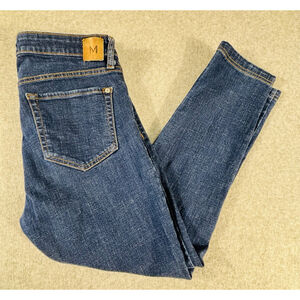 Mango Olivia Women’s Jeans Size 8 Dark Wash Slim Straight Stretch Denim